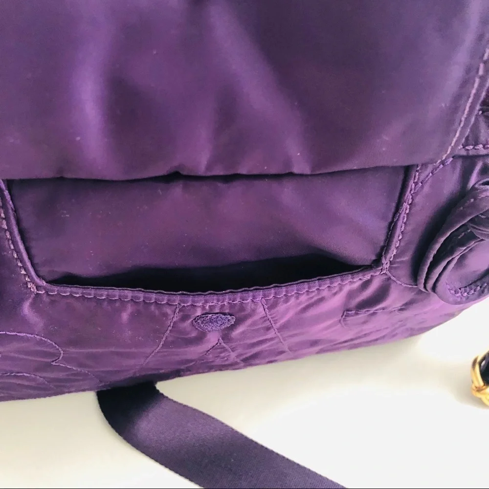Marc by Marc Jacobs purple laptop tablet bag with adjustable removable strap